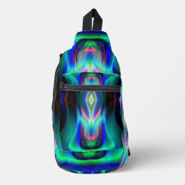 Kristallblaues Prism Crossbody Bag