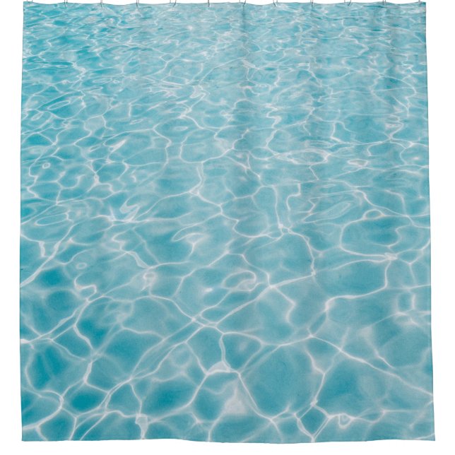 Kristallblaues Wasser Duschvorhang (Vorderseite)