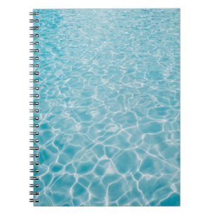 Kristallblaues Wasser Notizblock