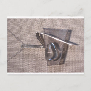 Kristallbleihaltiger Stahl Postkarte