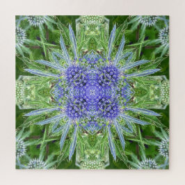Kristalldistel-Blumenmuster