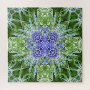Kristalldistel-Blumenmuster