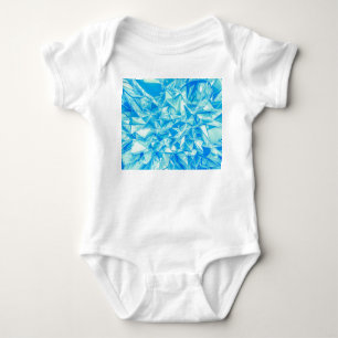 Kristalldreieck, 3D gerenderter Hintergrund. Baby Strampler