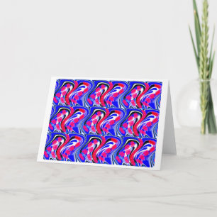 Kristalle Kunst Feiertagskarte