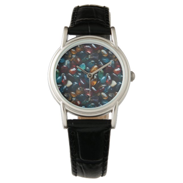 Kristalle und Edelsteine beobachten Armbanduhr (Vorderseite)