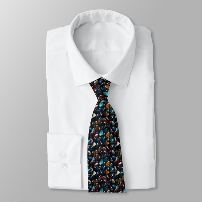 Kristalle und Edelsteine Necktie Krawatte (Gebunden)