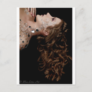 Kristalle und Haare Postkarte