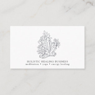 Kristallenergiesparende Wellness Visitenkarte