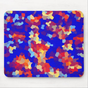 Kristallfarbenes Abstraktes Muster Mousepad