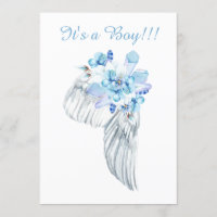 *~* Kristallfedern Angel Wing Shower Einladung