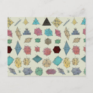 Kristallgeometrie Postkarte