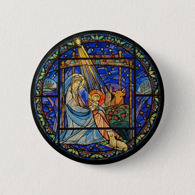 Kristallglas-Fenster Button (Vorderseite)
