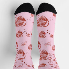 Kristallherzen Socken