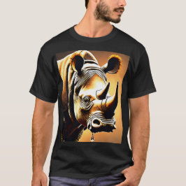 Kristallhorn-Rhinoceros: Eleganter und detailliert T-Shirt
