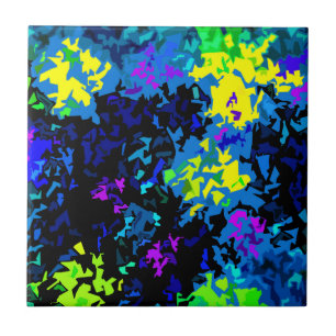 Kristallisierter Paint-Spritzer - Coole Farben Fliese