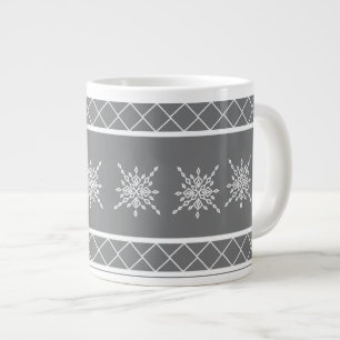 Kristallisierter Schneeflocke Jumbo-Tasse
