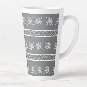 Kristallisierter Schneeflocke Milchtasse