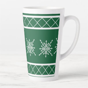 Kristallisierter Schneeflocke Milchtasse