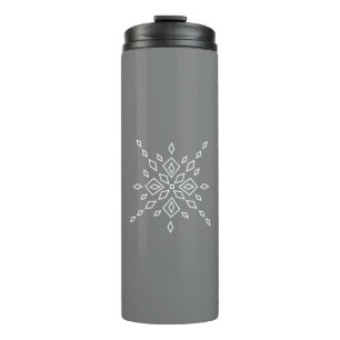 Kristallisierter Schneeflocke Thermosbecher