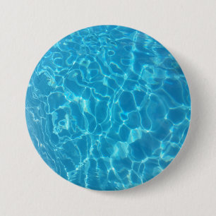 Kristallklarer Himmelblauer Pool Wasser Button