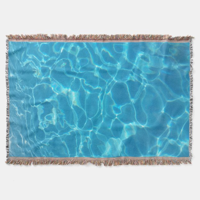 Kristallklarer Himmelblauer Pool Wasser Decke (Vorderseite)