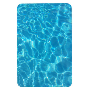 Kristallklarer Himmelblauer Pool Wasser Magnet
