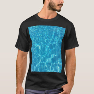 Kristallklarer Himmelblauer Pool Wasser T-Shirt
