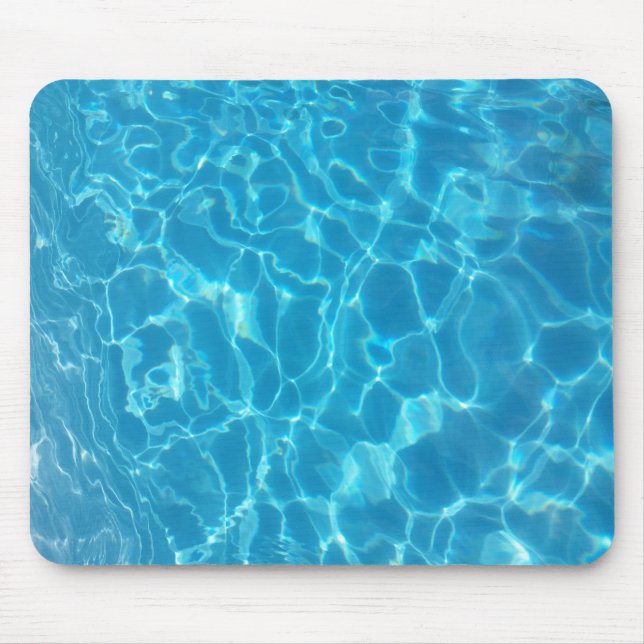 Kristallklarer Himmelblauer Poolwasser Mousepad (Vorne)
