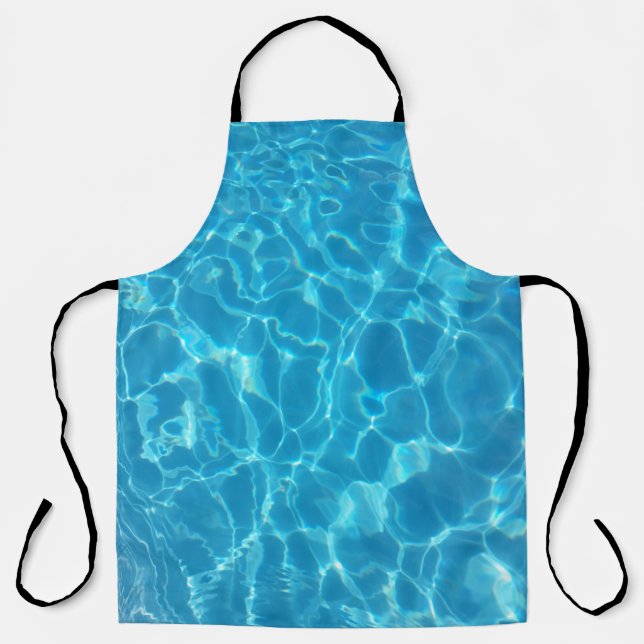 Kristallklarer Himmelblauer Poolwasser Schürze (Vorderseite)