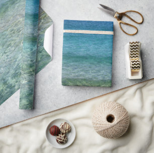 Kristallklares blaues Ozeanwasser-Geschenkpapier Geschenkpapier