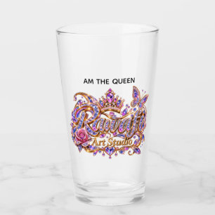 Kristallkönigin Rosa Florale Eleganz Glas