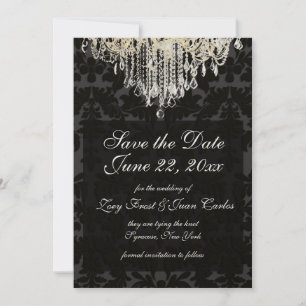 Kristallkronleuchter PixDezines/BarockDamast Save The Date