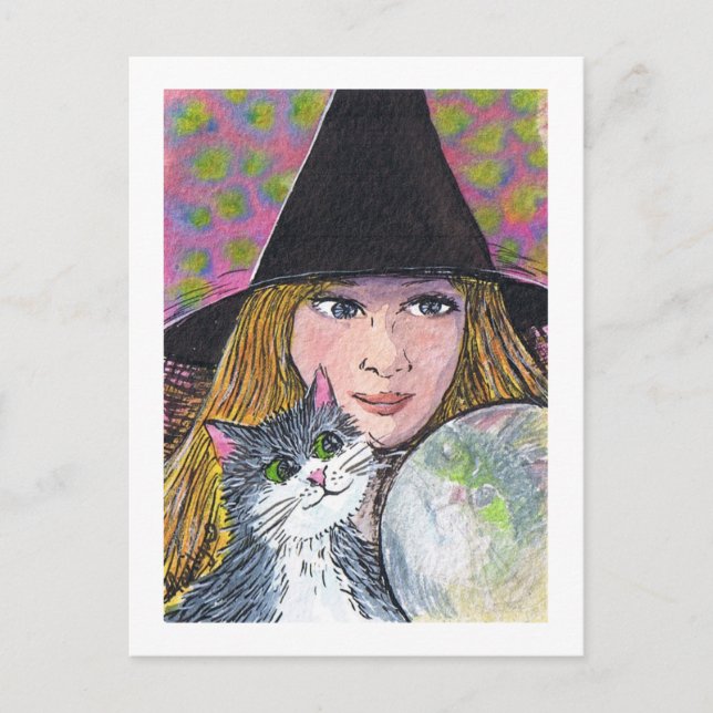 Kristallkugel Postkarte (Vorderseite)