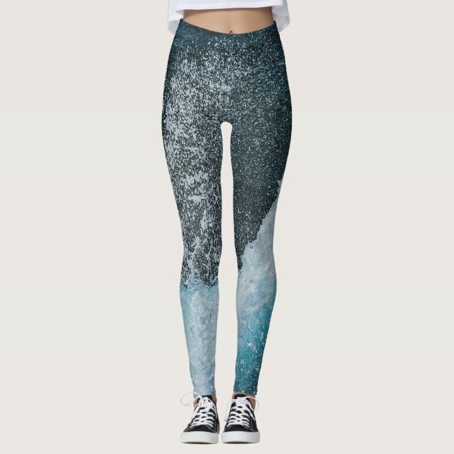 Kristallozewellen Leggings (Vorderseite)
