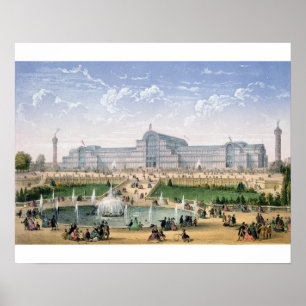 Kristallpalast, Sydenham, c.1862 (Farbelitho) Poster