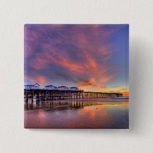 Kristallpier-Sonnenuntergang Button