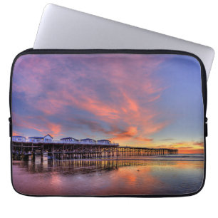 Kristallpier-Sonnenuntergang Laptopschutzhülle