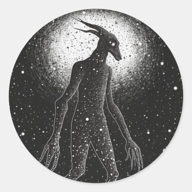 Kristallreihe der Midtravel Monsters Runder Aufkleber (Vorderseite)