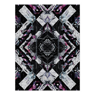 Kristallrismus: Geometrische Schranke P-223 Poster