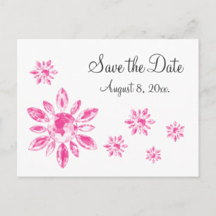 Kristalls Save-the-Date-Postkarte Ankündigungspostkarte