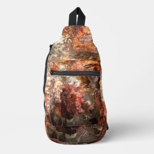 Kristallschichten mit rustikaler Tönung Crossbody Bag