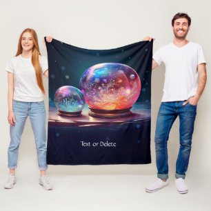 Kristallschneebälle-Fleece-Decke Fleecedecke