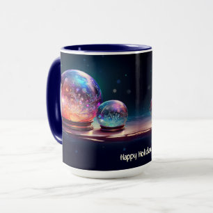 Kristallschneebälle Weihnachts-Feiertags-Tasse Tasse