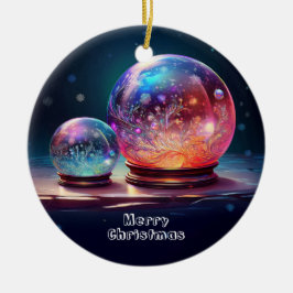 Kristallschneebälle Weihnachtsdekoration Keramik Ornament
