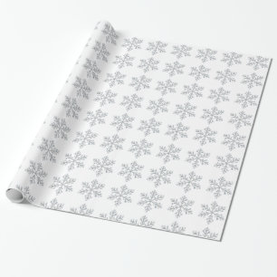 Kristallschneeflocke-Packpapier - Weiß Geschenkpapier