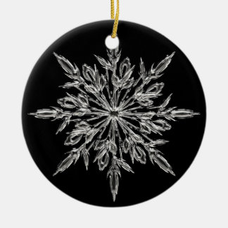 Kristallschneeflocke-Weihnachtsverzierung Keramikornament