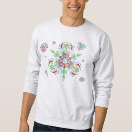 Kristallschneeflocken im Winter (Sweatshirt) Sweatshirt