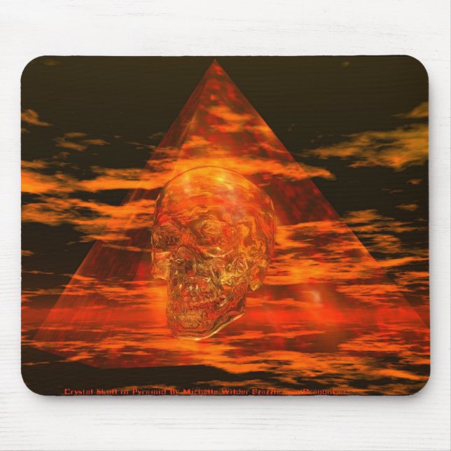 KRISTALLSKULL in Pyramide Mousepad (Vorne)