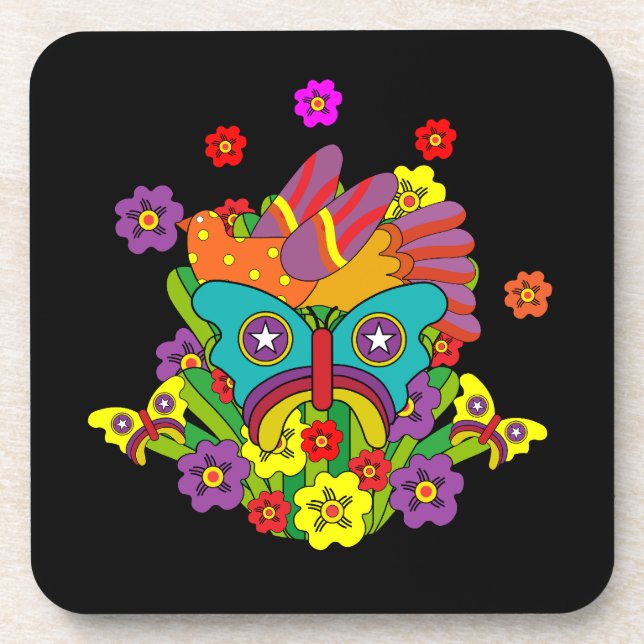 KristallTipps und Alistair Getränkeuntersetzer (Vorderseite)