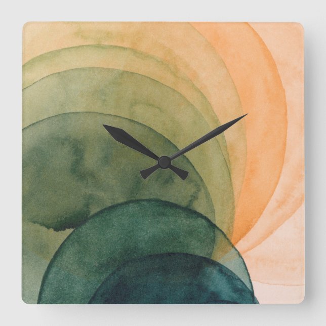 Kristallweite Quadratische Wanduhr (Vorderseite)